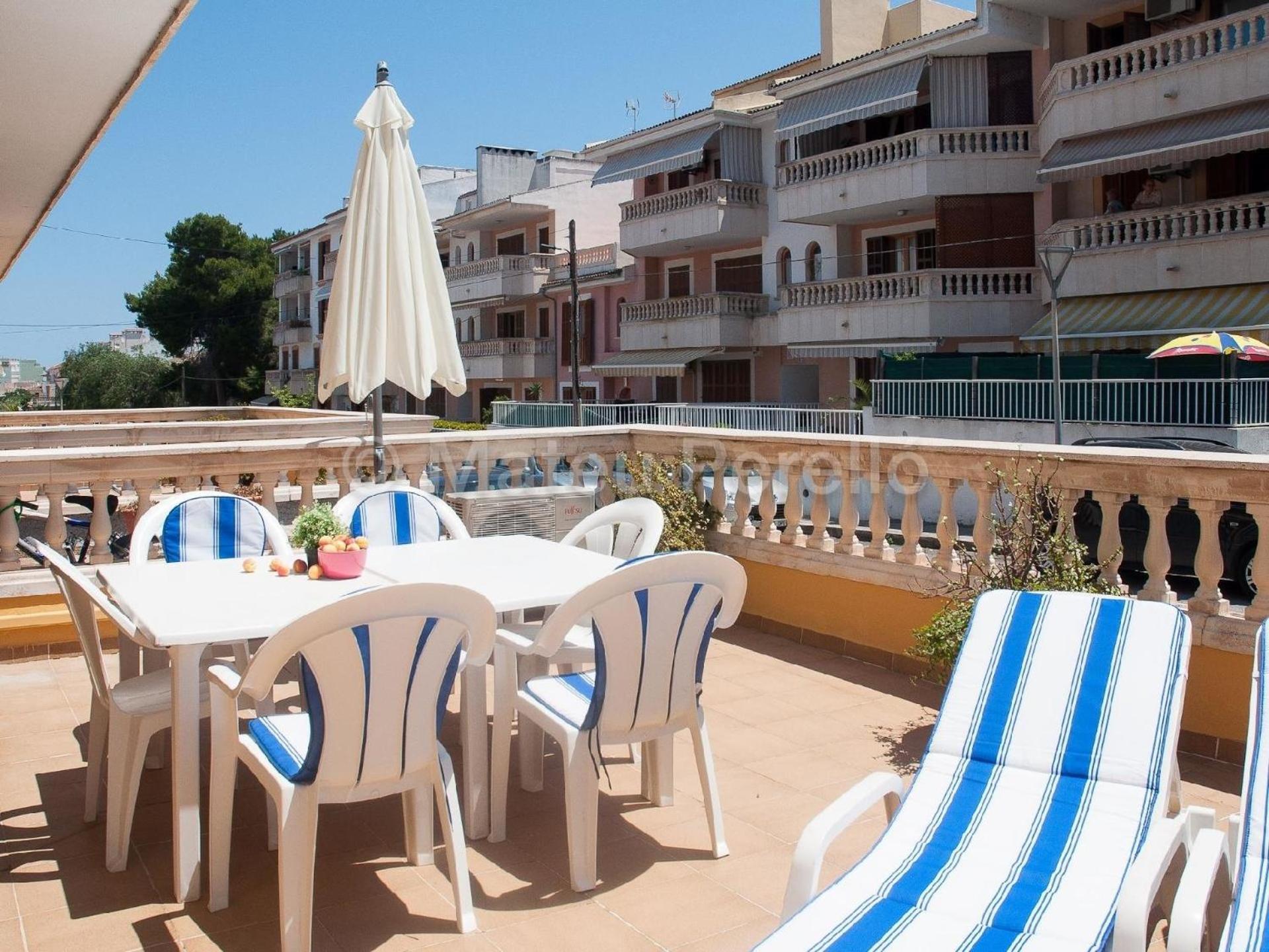 Wohnung In Son Baulo Mit Terrasse, Garten Und Grill Can Picafort  Dış mekan fotoğraf